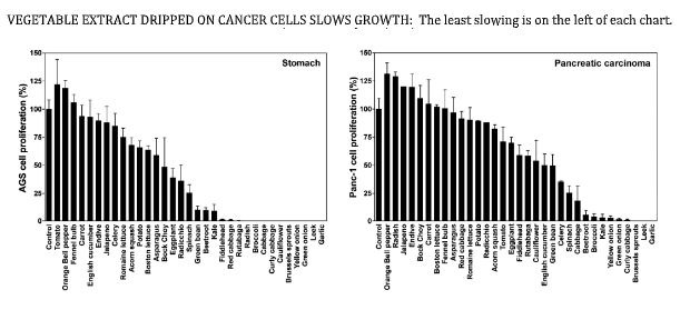 VEGETABLES FIGHT CANCER GROWTH Chart 1